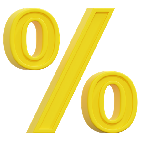 Free Percent  3D Icon