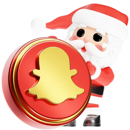 Free Père Noël Calus avec Snapchat de Noël  3D Icon