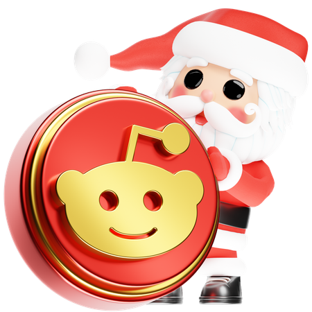 Free Père Noël Calus avec Reddit de Noël  3D Icon