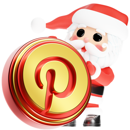 Free Père Noël avec Pinterest de Noël  3D Icon