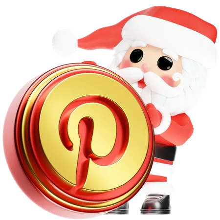 Free Père Noël avec Pinterest de Noël  3D Icon