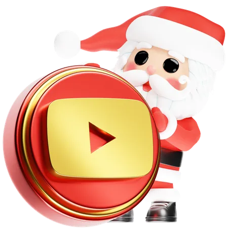 Free Le Père Noël avec Noël sur Youtube  3D Icon