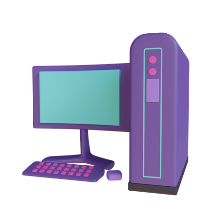 Free Personal Computer  3D Icon