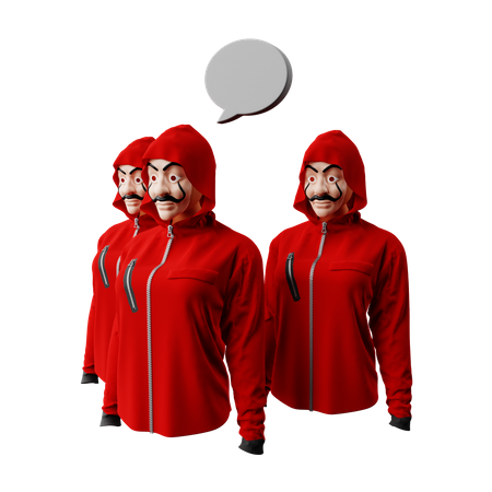 Free Personas que roban dinero  3D Icon