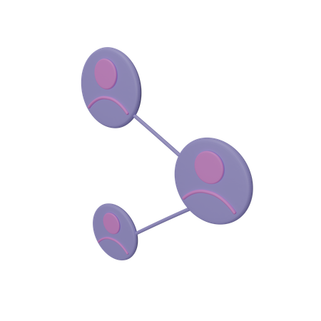 Free Personen Netzwerk  3D Icon
