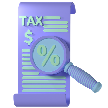 Free Pesquisa fiscal  3D Icon