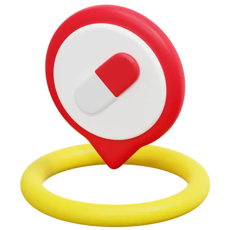 Free Pharmacy Location  3D Icon