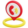 3d phone location logo