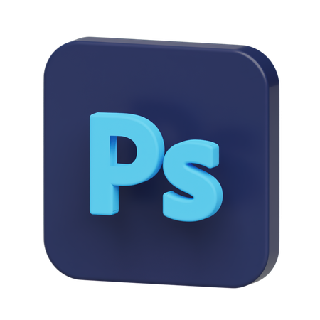 Free Logo photoshop  3D Illustration