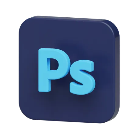 Free Logo photoshop  3D Illustration