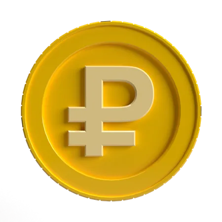 Free Pièce de rouble  3D Icon