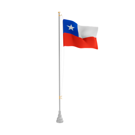 Free Le Chili  3D Flag