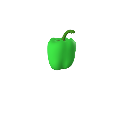Free Pimenta verde  3D Icon