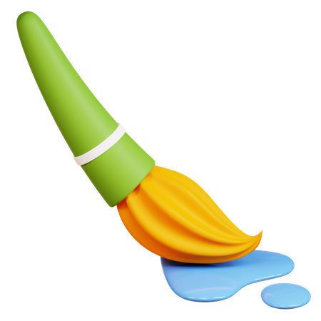 Free Pincel  3D Icon