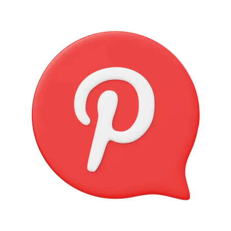 Free Pinterest  3D Logo