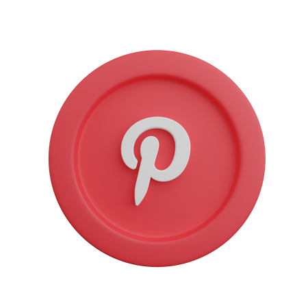 Free Pinterest  3D Logo