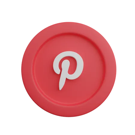 Free Pinterest  3D Logo