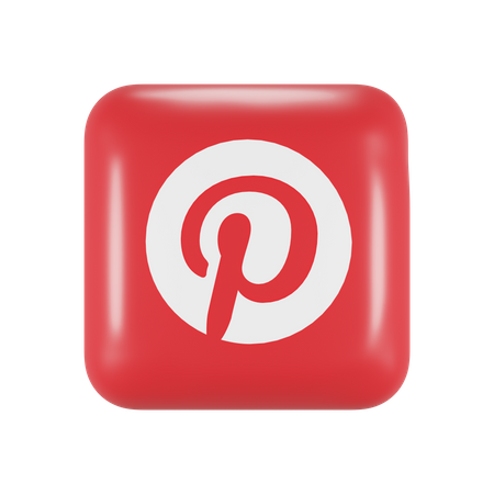 Free Pinterest  3D Logo