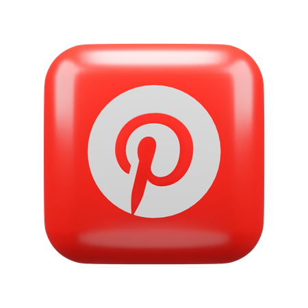 Free Pinterest  3D Logo