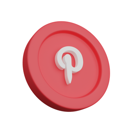 Free Pinterest  3D Logo