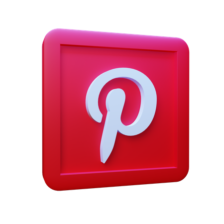 Free Pinterest  3D Logo