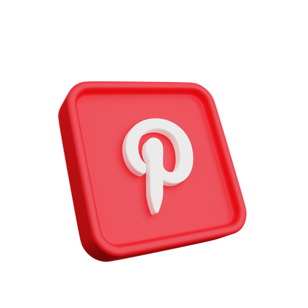 Free Pinterest  3D Logo