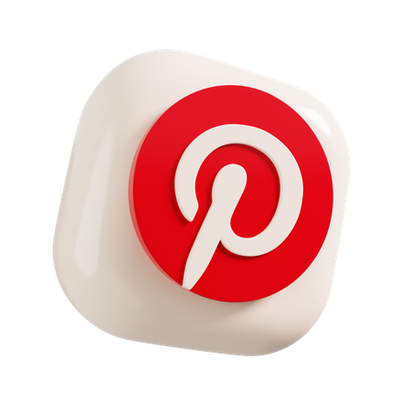 Free Pinterest  3D Logo