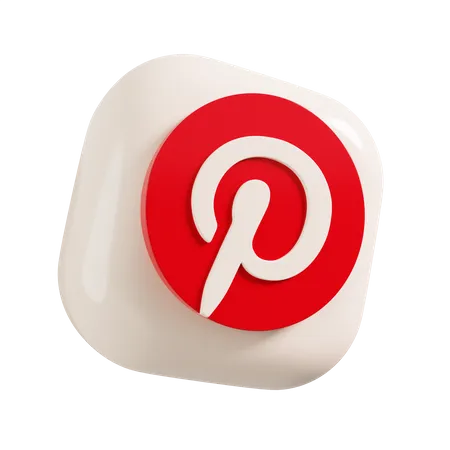 Free Pinterest  3D Logo