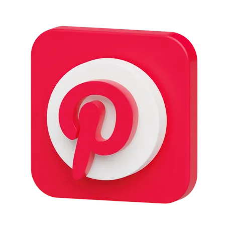 Free Pinterest  3D Logo