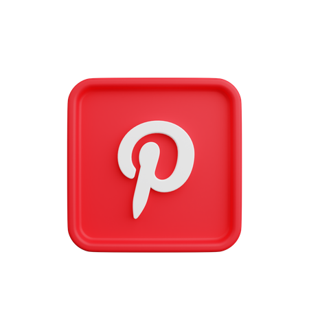 Free Pinterest  3D Logo