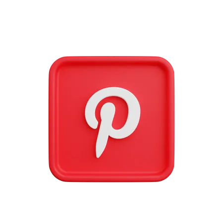 Free Pinterest  3D Logo