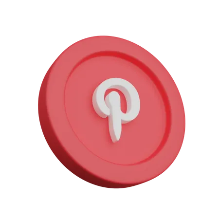 Free Pinterest  3D Logo