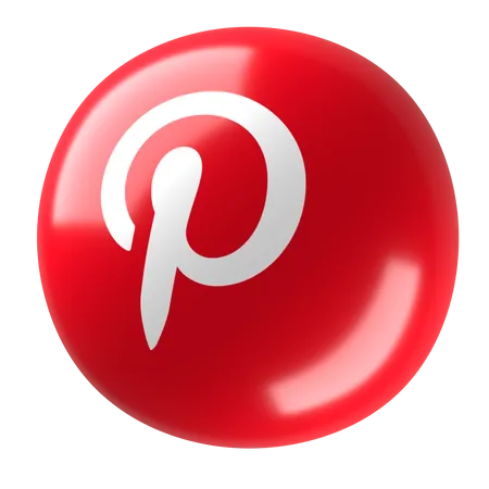 Free Pinterest 3 D Logo 3D Icon