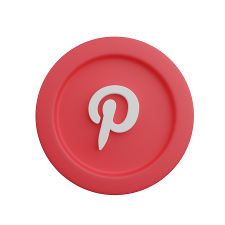 Free Logotipo do Pinterest  3D Logo