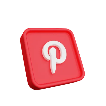 Free Pinterest Logo  3D Logo