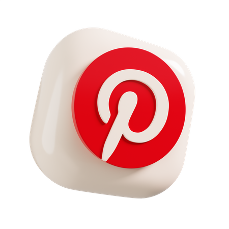 Free Pinterest Logo 3D Illustration