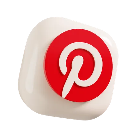 Free Pinterest Logo 3D Illustration