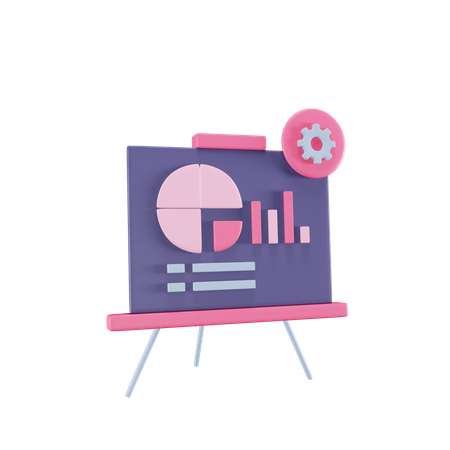 Free Plano de negócios  3D Icon