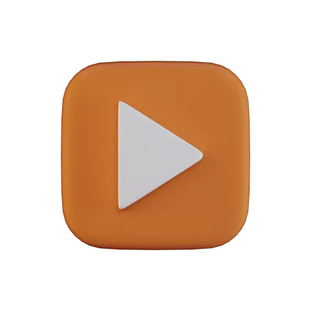 Free Play Button  3D Icon