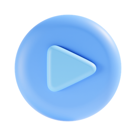 Free Play Button  3D Icon