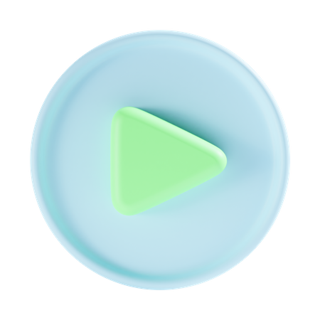 Free Play Button 3D Icon