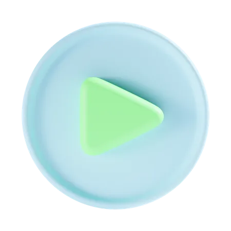 Free Play Button 3D Icon