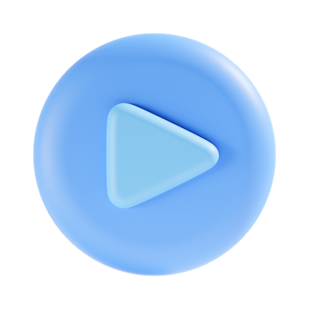 Free Play Button  3D Icon