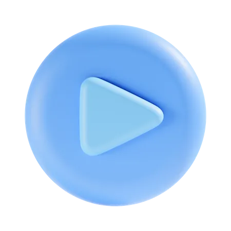 Free Play Button  3D Icon