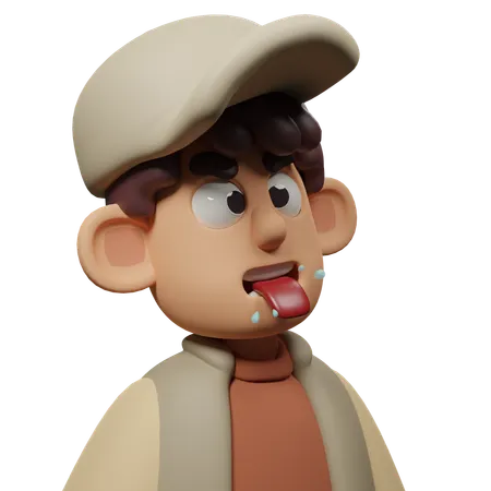 Free Playfull Expression Character  3D Icon