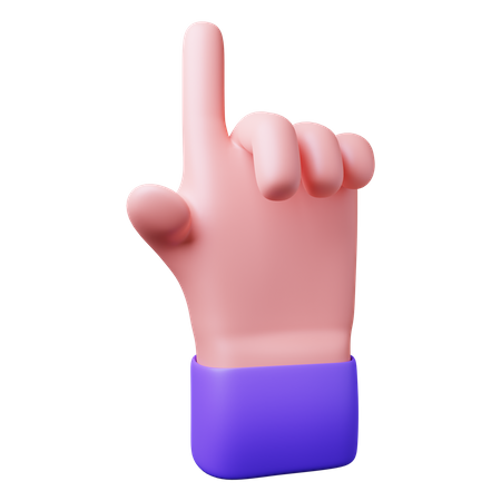 Free Pointer du doigt  3D Icon