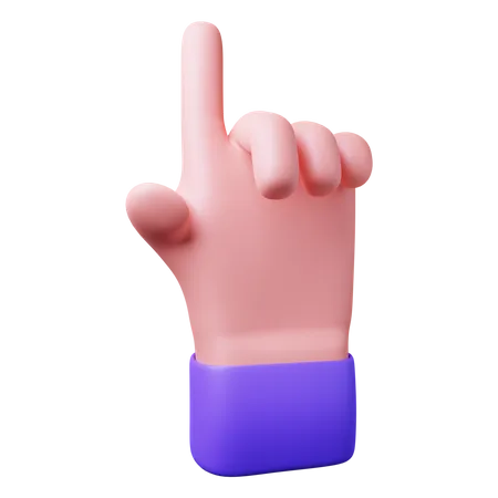 Free Pointing Finger  3D Illustration
