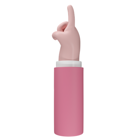 Free Pointing Hand Gesture  3D Icon