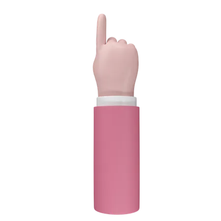 Free Pointing Hand Gesture  3D Icon