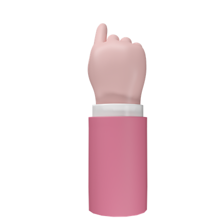 Free Pointing Hand Gesture  3D Icon